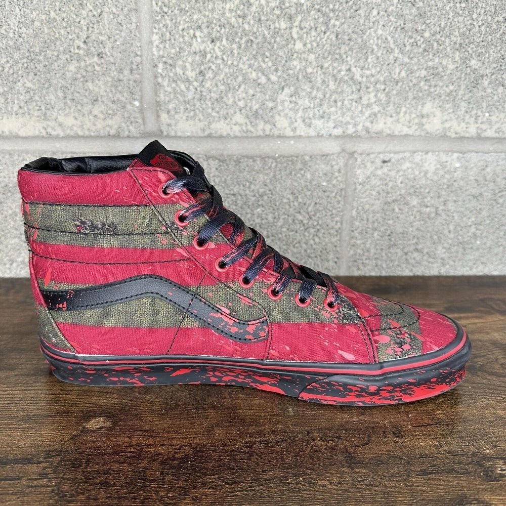 Vans X A Nightmare on Elm Street Freddy Krueger Bloody Shoes Men's 11 - Picture 6 of 11